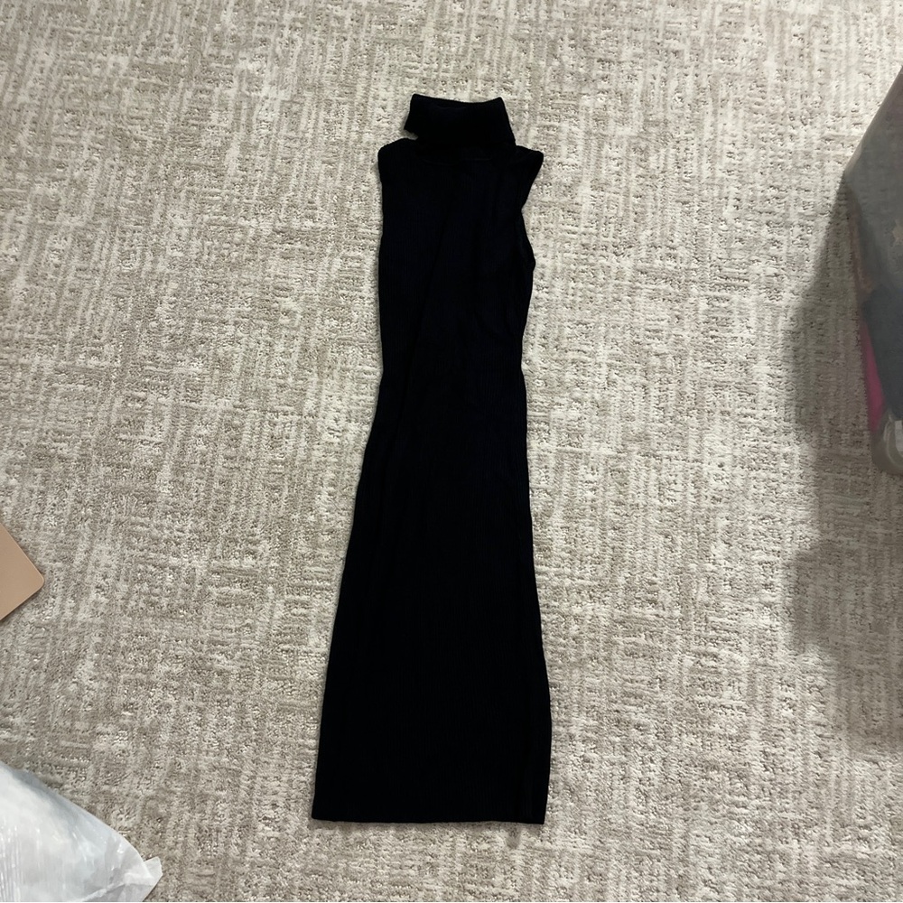 3 for $8 Black Sleeveless Midi turtleneck sweater dress